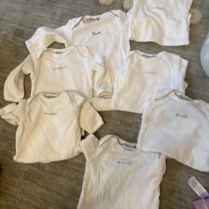 Bonpoint seven days of the week long sleeve onsie